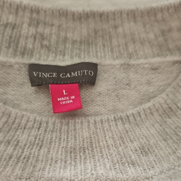 Vince Camuto Pink and Gray Colorblock Sweater - Picture 2 of 3